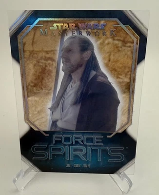 2024 Topps Star Wars Masterwork Qui-Gon Jinn Force Spirits SP #FS-4 - Image 1 of 4