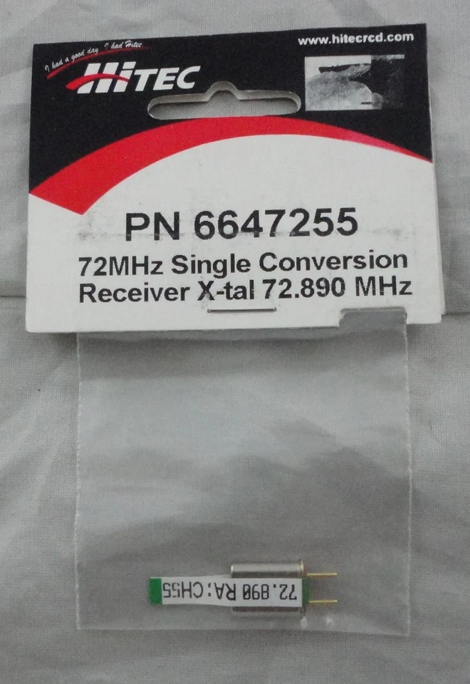 Receptor de conversión única Hitec 72Mhz AM/FM cristal CH55 72.890Mhz HRC6647255 Foto 1 de 1