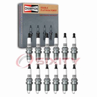 12 pc Champion Double Platinum Spark Plugs for 1991-1992 BMW 850i 5.0L V12 fq - Image 1 of 4