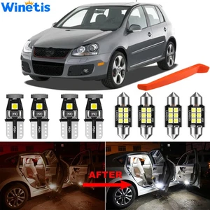 LED Interior Light Kit for VW Golf GTI MK5 2004-2008 White Dome Lights Bulbs - Picture 1 of 9