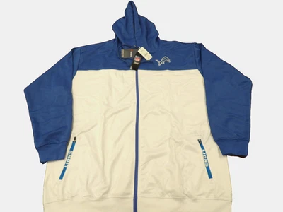 NEW FANATICS PRO-LINE NFL DETROIT LIONS HOODED PERFROMANCE JACKET SIZE 4XLT $85 - Image 1 of 4