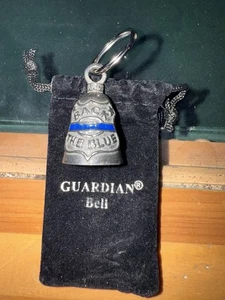 Back The Blue Guardian Bell mit TASCHE passt Harley Motorrad Ride Bell Geschenk - Bild 1 von 3