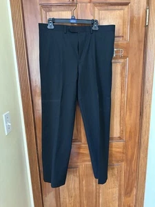 Lauren Ralph Lauren Pants 20H/36”W Dress Slacks Suit Formal Flat Front Black - Picture 1 of 4