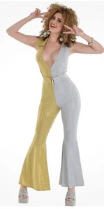 Mono Discoteca Años 70 Traje Retro Elegante Disfraz Halloween Adulto - Imagen 1 de 3