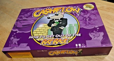 Cashflow Board Game Rich Dad Poor Dad Finance Rat Race Complete - Image 1 of 4