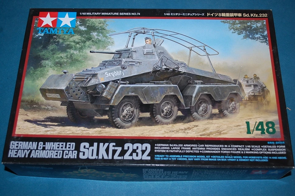 Tamiya 32574  - German 8 Wheeled Heavy Armored Car (Sd.Kfz. 232) scala 1/48 - Immagine 1 di 1
