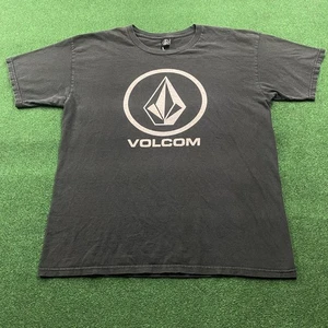 Vintage Volcom Shirt Mens L Black 90S Y2K Skate Skateboarding Grunge Emo Tee - Picture 1 of 6