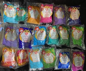 2000 McDonald’s Ty Teenie Beanie Babies Full Set of 18 – All SealedNew Unopened! - Picture 1 of 4