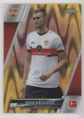 2021 Topps Chrome Bundesliga Gold RayWave Refractor Sasa Kalajdzic #88 Rookie RC - Image 1 of 2