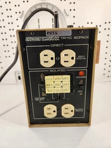 BK Precision TR-110 Isopack Dynascan Trenntransformator Powers On ungetestet - Bild 1 von 6