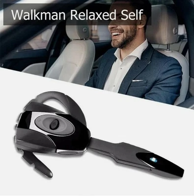 Trucker Bluetooth 5.0 Kabelloses Headset mit Mikrofonunterbrechung Telefone PC - Image 1 of 4