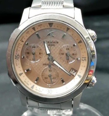 Casio OCW-10DJ-4AJF   Solar Charging Radio Watch Oceanus Ladies Chronograph - Image 1 of 4