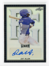 JAY ALLEN 2020 Leaf Metal Perfect Game All-American BA-JA1 BLACK AUTO 7/15