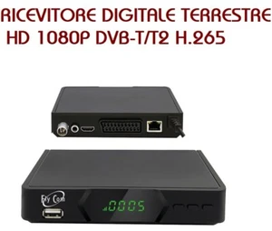 RICEVITORE DIGITALE TERRESTRE HD ZAPPER DDT2-PLAYER DVB-T/T2 H.265 HDMI TV SCART - Foto 1 di 2