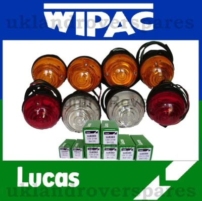 JUEGO DE 3 LÁMPARAS LAND ROVER SERIE 1984, INDICADOR, LUZ LATERAL Y JUEGO DE LUCES TRASERAS Foto 1 de 4