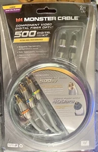 Monster Cable Component Video Digital Glasfaser 500 Digital Kit 2 m/6,56 Fuß - Bild 1 von 9