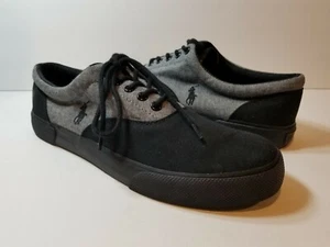 Polo Ralph Lauren Forrestmont Saddle Men's Canvas Sneakers - Size 10D - Picture 1 of 8
