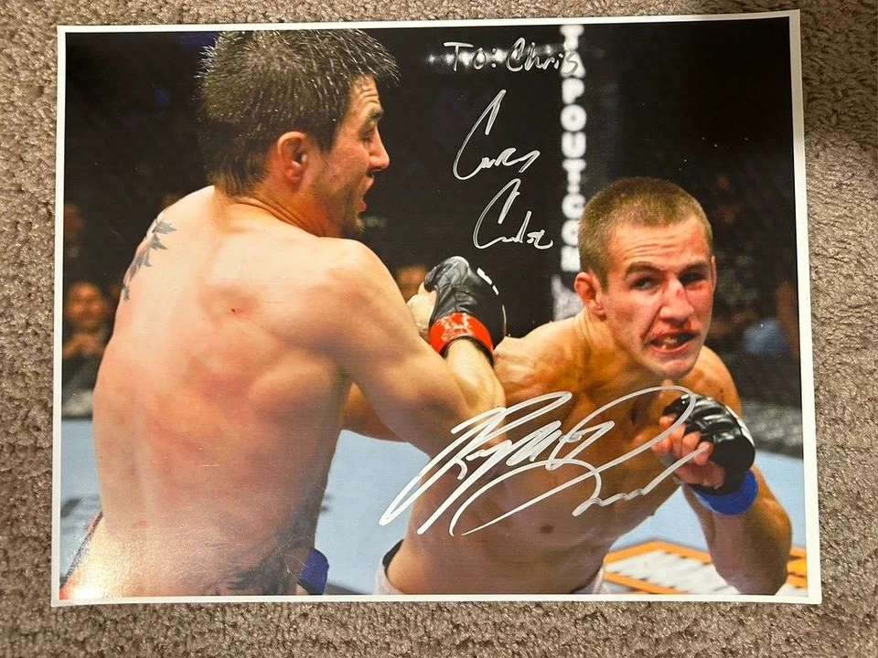 Foto firmada 11x14 UFC autografiada por Rory Mcdonald & Carlos Condit Foto 1 de 1