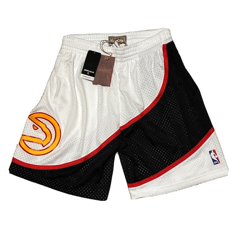 Mens Mitchell & Ness NBA Reload 2.0 Swingman Shorts Atlanta Hawks White Size M Cover