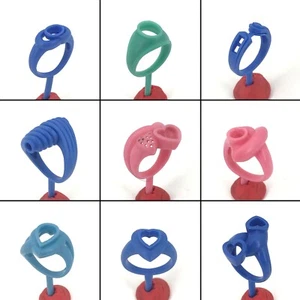 Moldes de anillo fundido de cera perdida 9 piezas patrones de cera WRB243 | Diseño Heart of Princess - Imagen 1 de 3