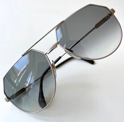 vintage CAZAL 724 col 324 silver W.Germany rare sunglasses 725 735 LARGE - Bild 1 von 4