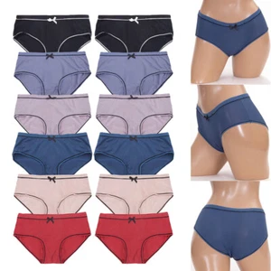 12 pack Women's Basic Stretch Sexy Low Rise Seamless Hipster Panty Underwear - Picture 1 of 11