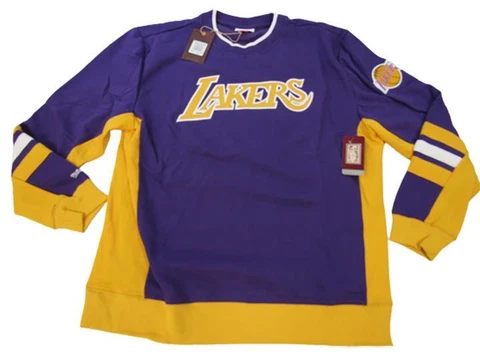 New Los Angeles Lakers Mens Sizes 3XL-4XL Purple Mitchell & Ness Sweatshirt $90 Cover