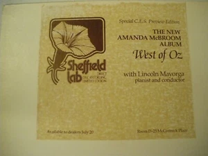 AMANDA MCBROOM & LINCOLN MAYORGA ~ WEST OF OZ LP~ TEST PRESSING LP ~Sheffield NM - Picture 1 of 3