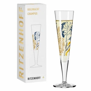 Ritzenhoff champagne glass gold night 034 - Picture 1 of 7