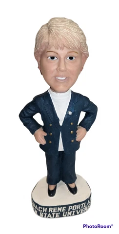 Penn State Nittany Lions Bobblehead COACH RENE PORTLAND Womens NCAA Basketball Cover