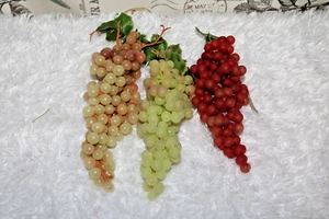 Cluster aus 3 künstlichen üppig aussehenden Traubenbündeln aus Gummi SET #7 - Bild 1 von 7