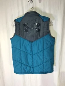 Youth Under Armour Puffer Vest Color Blue/Gray Size Youth M - Picture 1 of 5