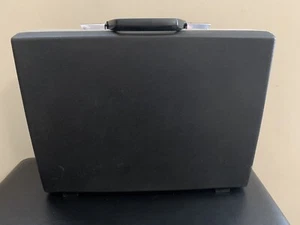 Vintage 70s Samsonite Executive Hardshell Briefcase No Keys Laptop Carryon Black - Bild 1 von 18