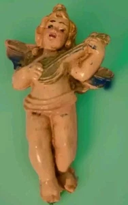 Ornamento Angelo in plastica ornamento bambino con strumento - Foto 1 di 11