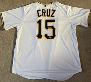Oneil Cruz Pittsburgh Pirates Autographed White Nike Replica Jersey L - Picture 1 of 3