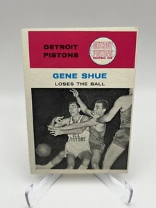 1961 FLEER BASKETBALL # 64 GENE SHUE IN ACTION DETROIT PISTONS - Picture 1 of 6