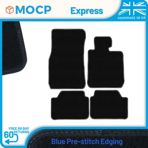 Express with Blue Pre-Stitch Trim Car Mats to fit BMW 1 Series F21 3DR Hatchb... - Picture 1 of 4