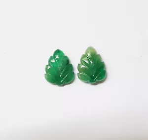 Piedra preciosa suelta tallada hoja esmeralda natural de Zambia de 14,45 quilates para joyería - Imagen 1 de 5