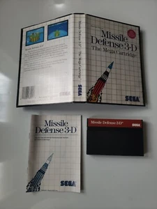 Mint Missile Defense 3-D SMS Sega Master System Complete Manual 3D CIB Fast Ship - Picture 1 of 4