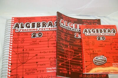 TEACHING TEXTBOOKS ALGEBRA 2 OR MATH GRADE 11  SET- SEE COMPLETE DESCRIPTION - Image 1 of 4