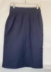 NWT Banana Republic Size 0 Womens Navy Stretch Pencil Skirt Retail $115 - Picture 1 of 5