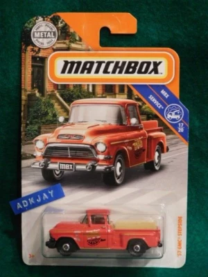 Matchbox ~ MBX SERVICE #17/20 ~ '57 GMC Stepside ~ Red Pickup Truck - Image 1 of 3