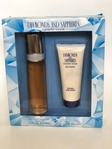 Diamonds & Sapphires By Elizabeth Taylor 2 Pcs Set 3.3oz. For Women New In Box - Picture 1 of 1