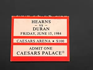 1984 Thomas Hearns vs. Roberto Duran Boxing Ticket Stub June 15 Caesars Palace - Picture 1 of 3