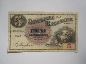 Suecia 1943 5 coronas - Imagen 1 de 2