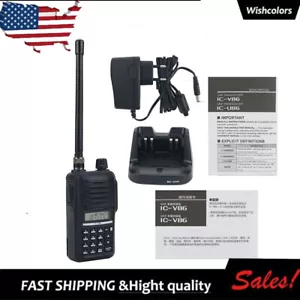 Radio Walkie Talkie Transceptor IC-V86 7W 10KM VHF 136-174MHz 207CH FM Negro - Imagen 1 de 10