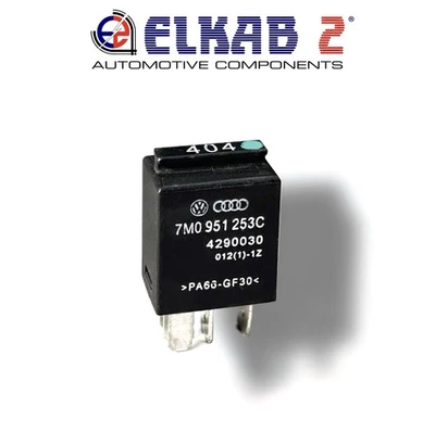 Relè 404 5 Pin 12V, 7M095125 C Audi, VW, Seat Skoda, C23374-A1001-X007 ORIGINALE - Immagine 1 di 4