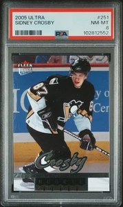 2005 Fleer Ultra #251 Sidney Crosby ROOKIE RC PSA 8 - HOF - Bild 1 von 2