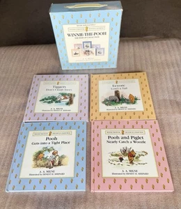 1994 Disney Winnie the Pooh Pop-Up Collection 4 Books In Carry-All Cardboard Box - Picture 1 of 21