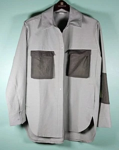 LULULEMON WOMEN’S GRID HIKING OVER SHIRT SIZE 8 Jacket Shaket NWOT oversized - Picture 1 of 6